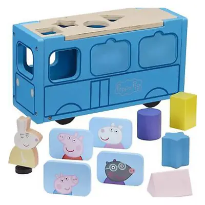 Peppa Pig - Dřevěný autobusový třídič