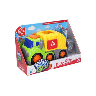 Wiky Vehicles Kiddy Auto popelářské s efekty 19,5 cm popelnice