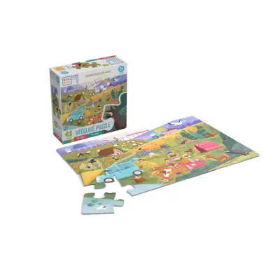 KukiKuk 80052 Véééliké puzzle Na výletě