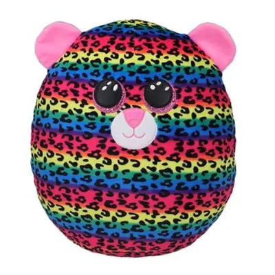 Polštář TY Squish-a-Boos vícebarevný leopard - DOTTY, 22 cm