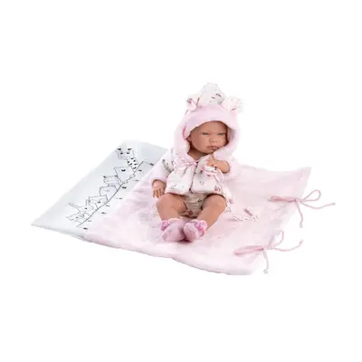 Llorens 73898 NEW BORN HOLČIČKA realistická miminko s celovinylovým tělem 40 cm