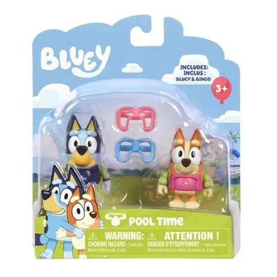 Tm Toys Bluey Blue sada figurek Pool Party Dogs 2-pack