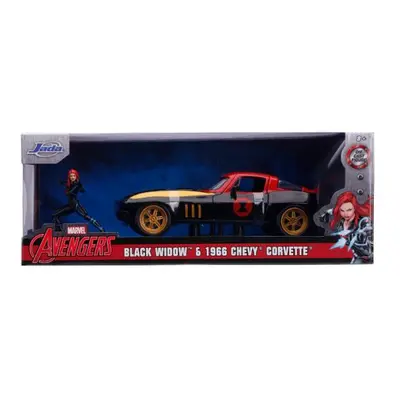 Auto Marvel Black Widow Chevy 1966 1:24 Dickie