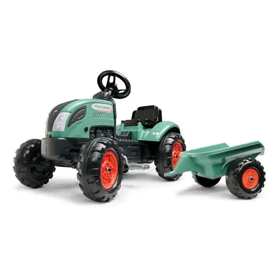 FALK Traktor šlapací FARM LANDER 2054L s přívěsem - zelený