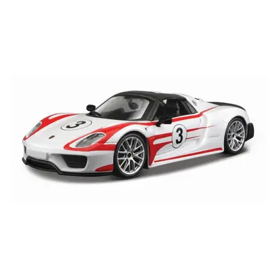 Bburago Race Porsche 918 Weissach bílá 1:24