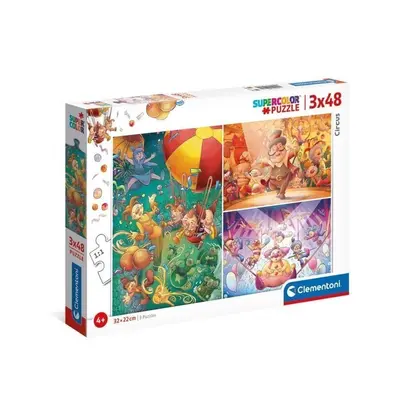 Clementoni - Puzzle 3 x 48 ks Cirkus