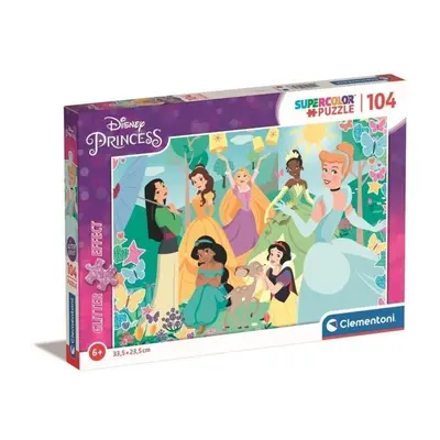 Clementoni: Puzzle s třpitivým efektem 104 ks Princess