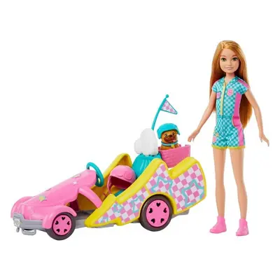 Barbie Go-kart Stacie vozidlo a panenka