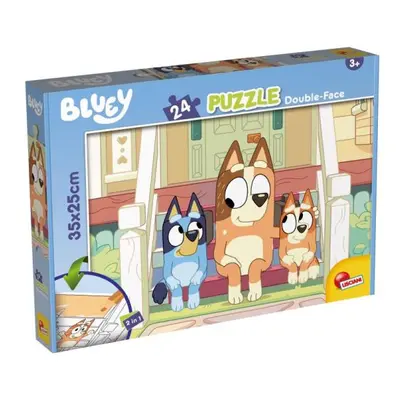 Oboustranné puzzle M-Plus 24 dílků Bluey Mr Monkey Jocks 99559 LISCIANI