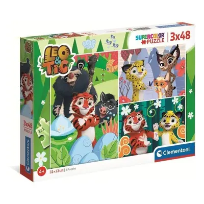 Leo Tig Puzzle 3x48 ks Clementoni