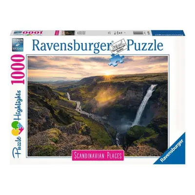 RAVENSBURGER Vodopád Haifoss Skandinávie 1000 dílků