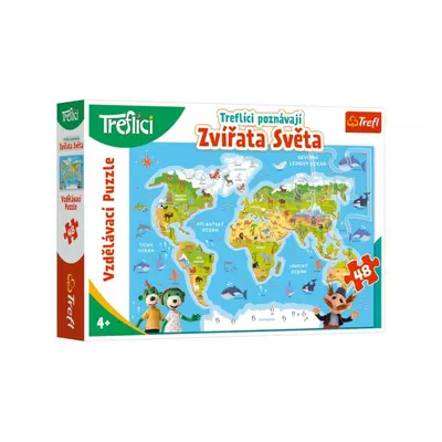 Alltoys Vzdělávací 48 Treflíci poznávají zvířata světa