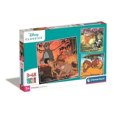 Clementoni Puzzle 3x48 čtverec Disney Classic