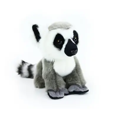 plyšový lemur sedící, 18 cm