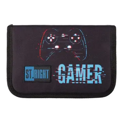 Penál dvouchlopňový bez výbavy ST.RIGHT PC-03 Blue Gamer