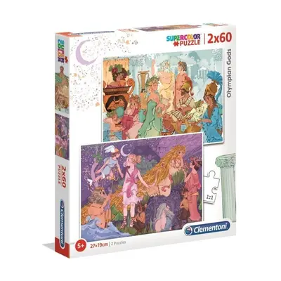 Clementoni: Puzzle 2 x 60 ks Super Color bohové z Olympu