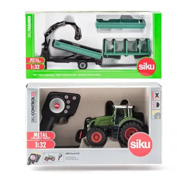 Siku Control limitovaná edice traktor Fendt 939 oboustranný pluh 1:32