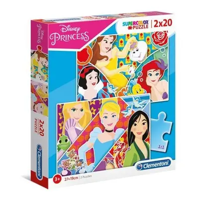 Clementoni: Puzzle 2 x 20 ks Super Color Princess