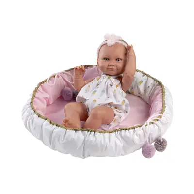 Llorens 73806 NEW BORN HOLČIČKA - realistická panenka miminko s celovinylovým tělem - 40 cm