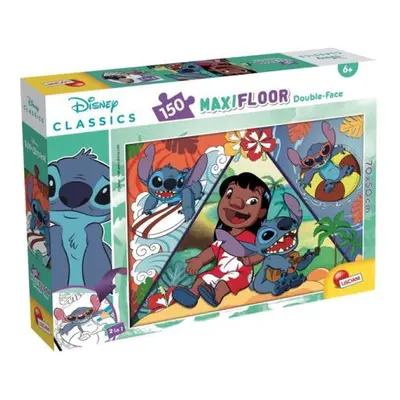 Oboustranné podlahové puzzle Maxi 150 dílků Lilo a Stitch