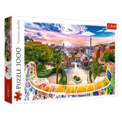 Trefl: Puzzle 1000 dílků - Západ slunce nad Barcelonou, Španělsko