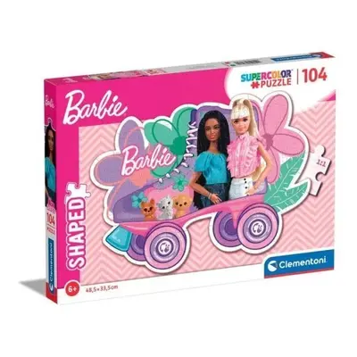 Clementoni Puzzle 104el ve tvaru Barbie 27164