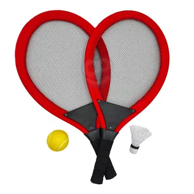 Woopie Velké tenisové rakety Badminton pro děti Set + Shuttle Ball