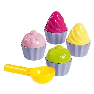 Androni Dortíky pískový set formička muffin 8ks + naběračka v sáčku DS35326686