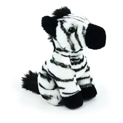 plyšová zebra sedící, 18 cm