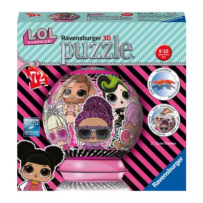 RAVENSBURGER 3D Puzzleball L.O.L. Surprise! 72 ks