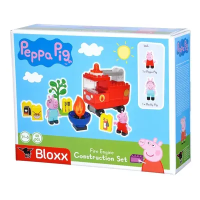 PlayBig BLOXX Peppa Pig Hasičské auto s příslušenstvím