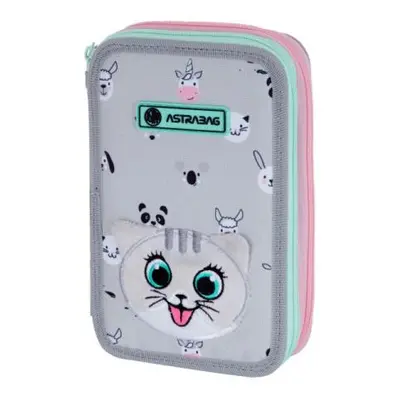 Dvojitý penál bez příslušenství ASTRABAG Kitty The Cute AC2 503023026