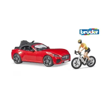 Bruder 3485 Roadster s cyklistkou