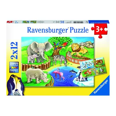 Ravensburger Zvířata v zoo 2x12 dílků