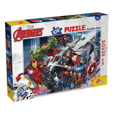 Oboustranné podlahové puzzle 108 dílků Marvel Avengers LISCIANI 99719