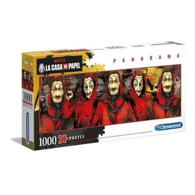 Clementoni Puzzle 1000 ks panorama Dům z papíru - La casa de papel