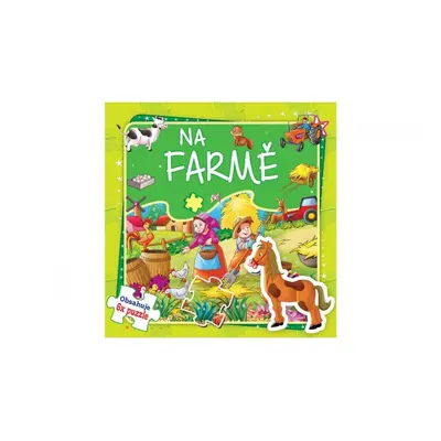 Puzzle knížka Na farmě 17x17cm CZ verze