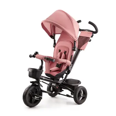 Tříkolka Kinderkraft Aveo Malachite Rose Pink s vodicí tyčí