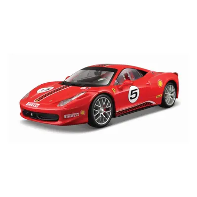 Bburago Ferrari Racing 458 Challenge červená 1:24