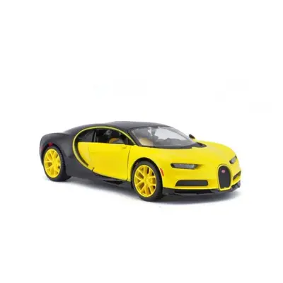 Bugatti Chiron černá a žlutá 1:24