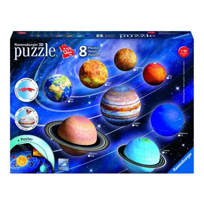 Ravensburger 3D Puzzle Planetární soustava 522 dílků