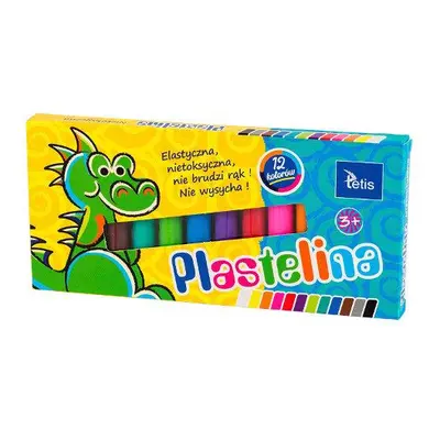 Tetis Plastelína 12col 15g Tetis