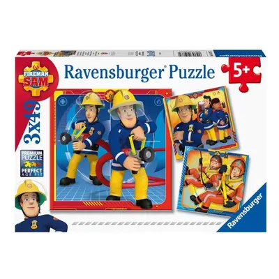 Ravensburger Požárník Sam: Do akce! 3 x 49 dílků