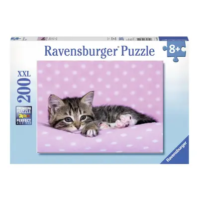 Ravensburger Roztomilé koťátko na růžové dece 200 XXL dílků