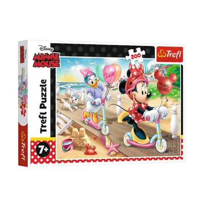 Puzzle Minnie na pláži 200