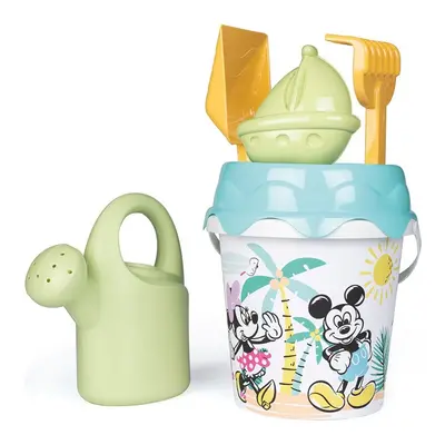 Smoby Green Mickey Minnie Mouse kbelík s pískovým příslušenstvím a bioplastovou konev