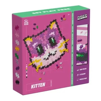 Plus Plus Klocki Puzzle podle čísla Cat - 500 dílků