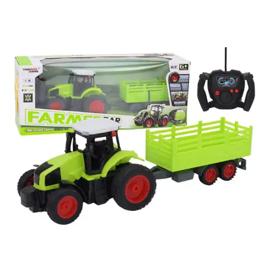 RC traktor s přívěsem 1:16 zelený