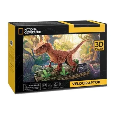 CUBICFUN 3D puzzle National Geographic: Velociraptor 63 ks