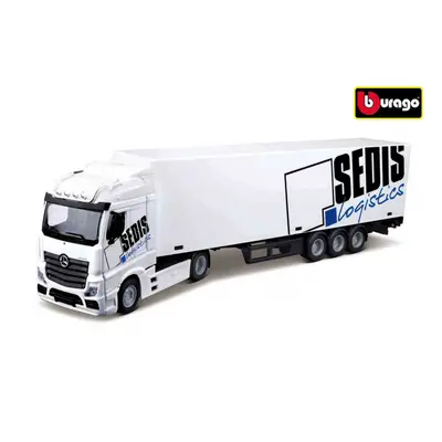 Bburago 1:43 MB Actros SEDIS Logistics s vysokozdvižným vozíkem a příslušenstvím